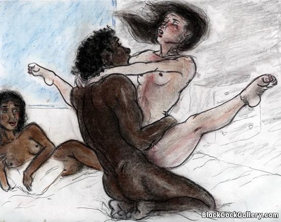 Black Couples Having Sex Art - Black Couple White Slave Sex Eith | BDSM Fetish